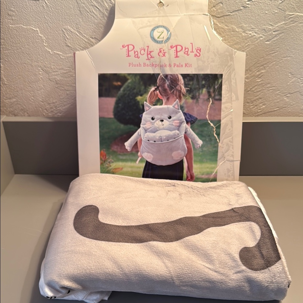 Pack & Pals Plush Cat Backpack Sewing Kit